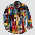 Moli - Unisex Checkered Long Sleeve Shirt
